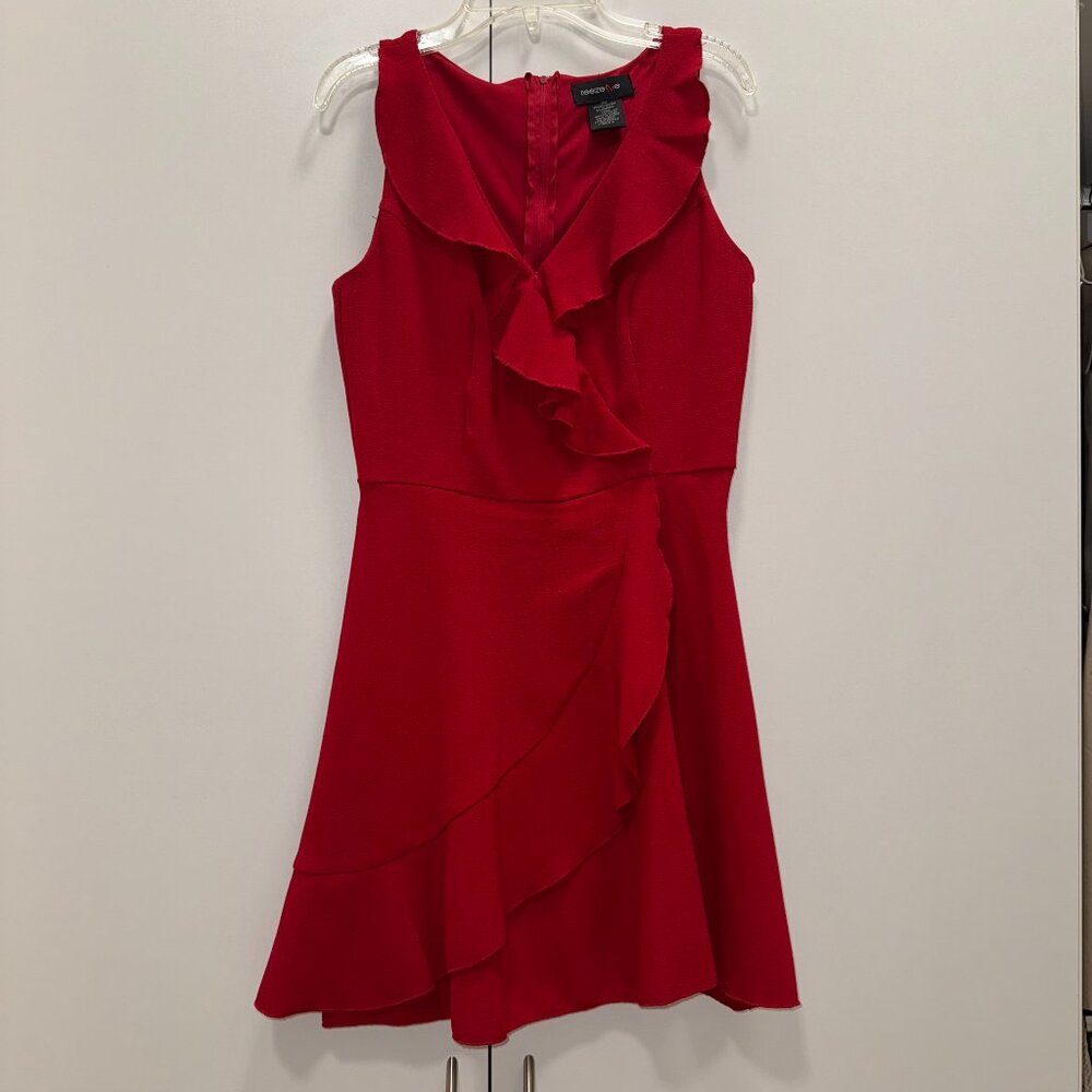 Teeze Me Red Ruffle Dress